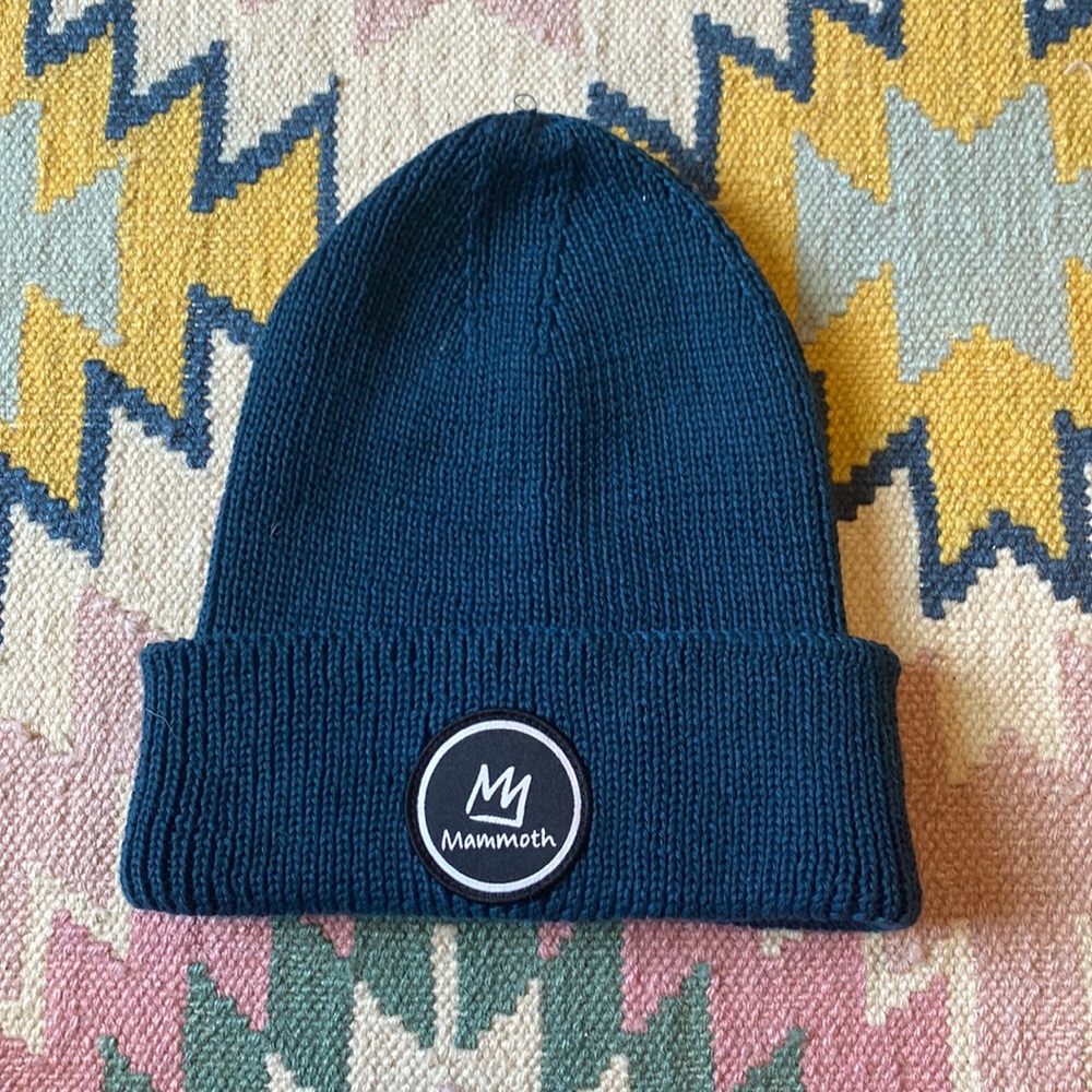 navy blue mammoth beanie